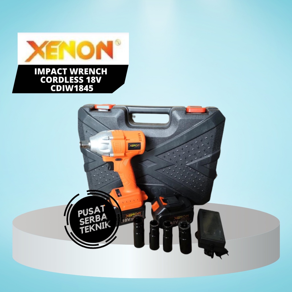 XENON 18 volt Impact Wrench Cordless Brushless Alat Buka Baut Baterai