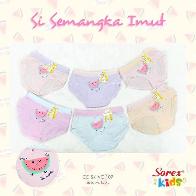 ❤ MIMI ❤ BIG SALE SOREX CELANA DALAM SEGTIGA BOXER ANAK PEREMPUAN BANYAK MOTIF KARTUN MURAH NB306 NA005 NA006 MB004 NC107 MC258