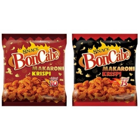 

[MT] [1renceng isi 10] Boncabe makaroni krispi reguler 30 gram level 10 15 makanan ringan bon cabe macaroni crispy