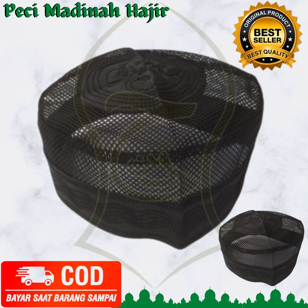 PECI KOPIAH  TERMURAH /HAJIR MARAWIS 5 CM / PECI KOPIAH MADINAH IKAF JARING TERLARIS / PECI IKAF PUTIH / PECI JARING PUTIH / PECI HAJI