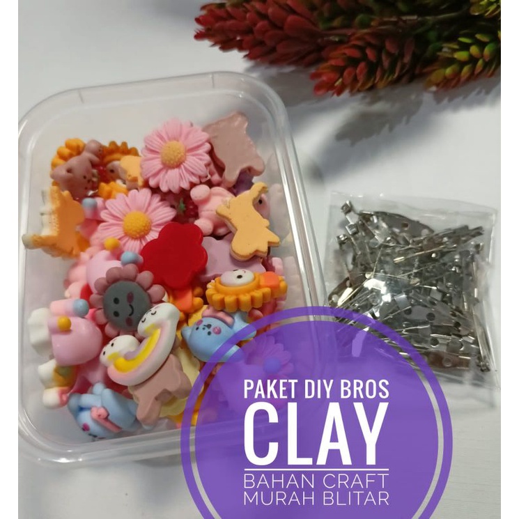 Paket belajar/Diy bros clay