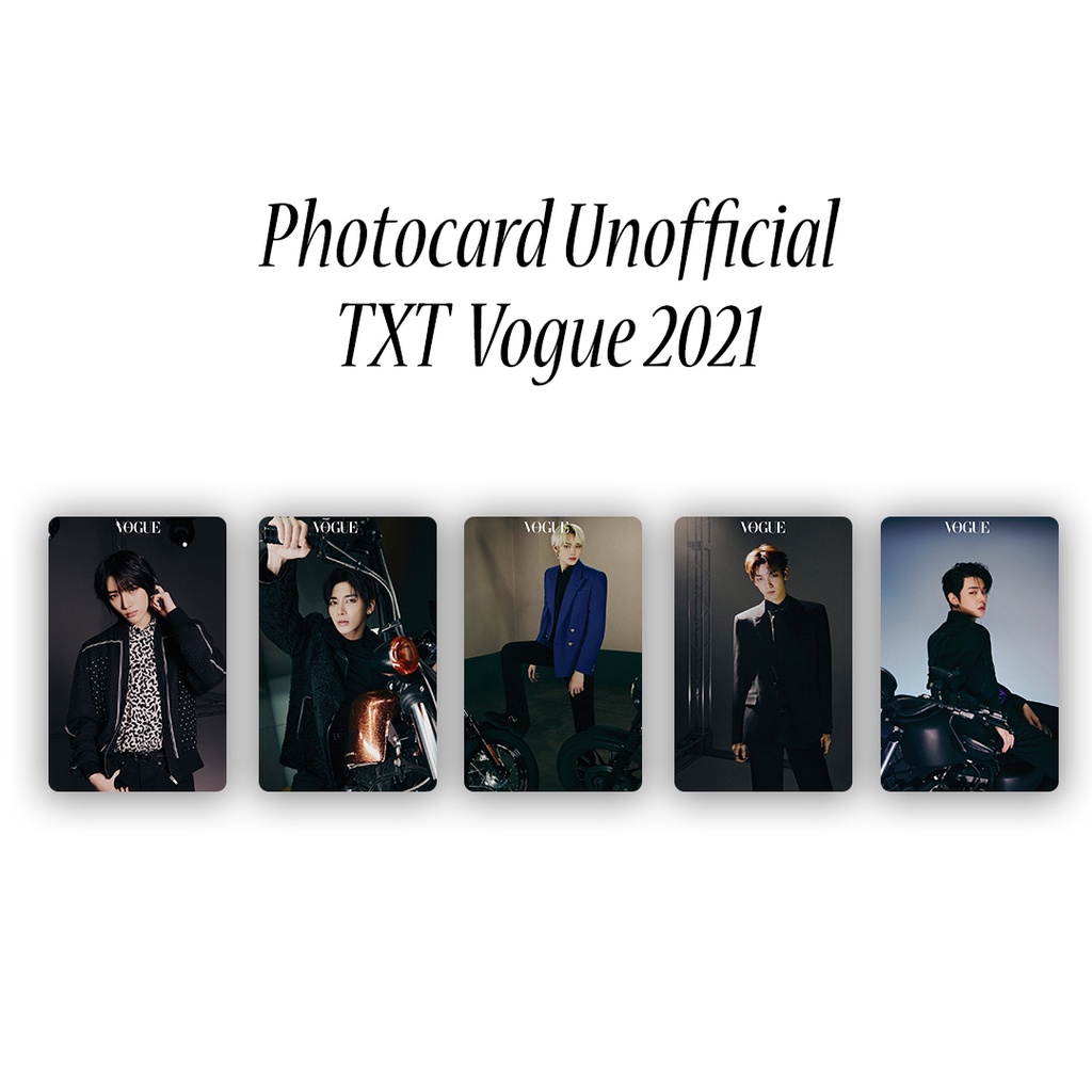 

photocard tomorrow x together vogue / pc txt unofficial / hueningkai soobin yeonjun taehyun beomgyu