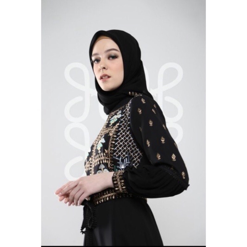 NEW ABAYA HIKMAT A3845 BLACK SIZE S