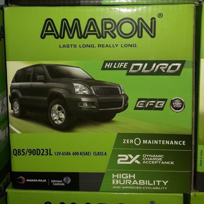 Aki Mobil Amaron Q85 12V 65Ah untuk Mazda CX-5, Mazda2, Mazda3