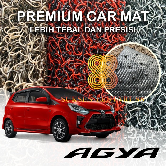 Karpet Mobil Premium Toyota Agya Mie Bihun 2 Warna