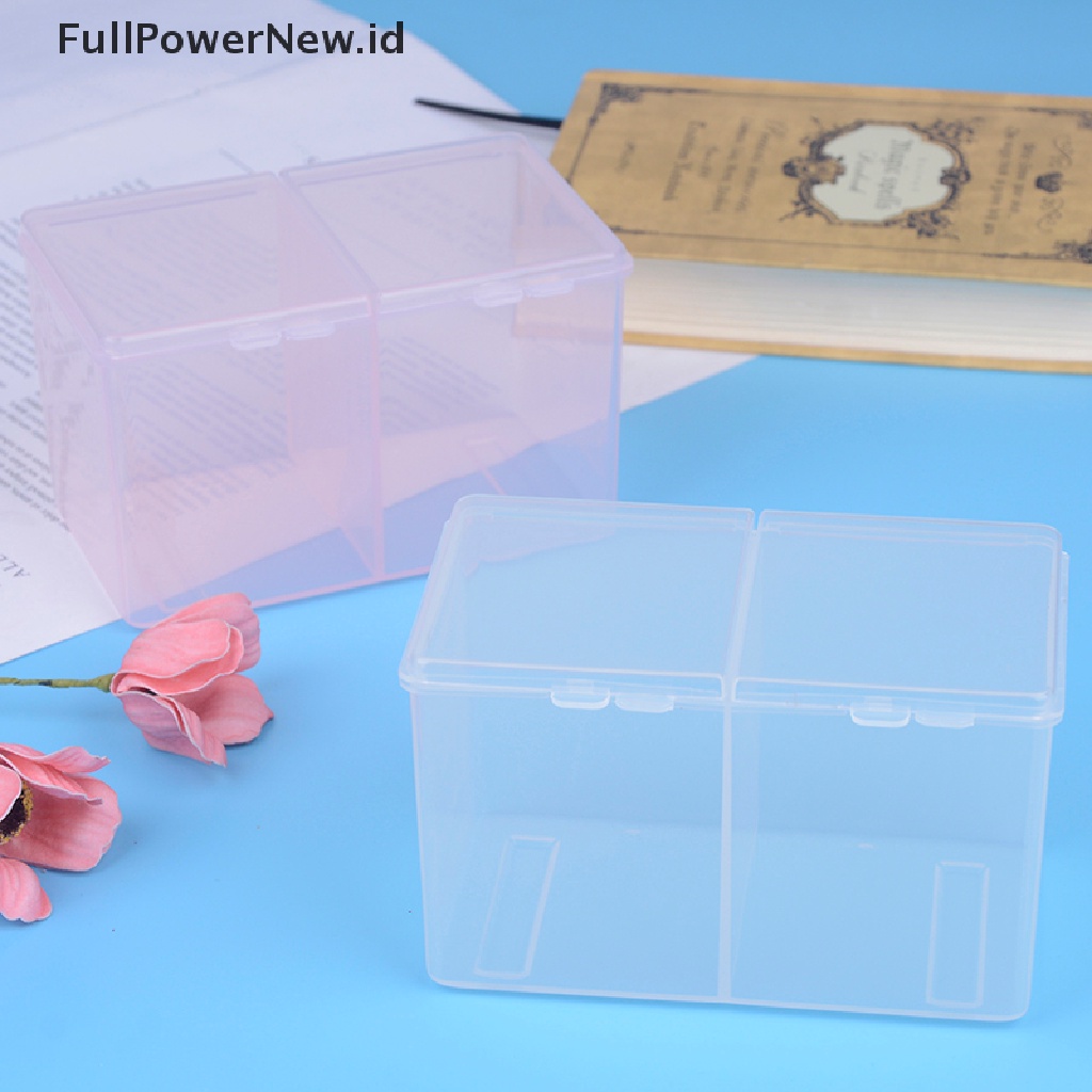 Power Clear Cleaning Remover Cotton Pad Kompartemen Kotak Penyimpanan Cotton Pad Container ID