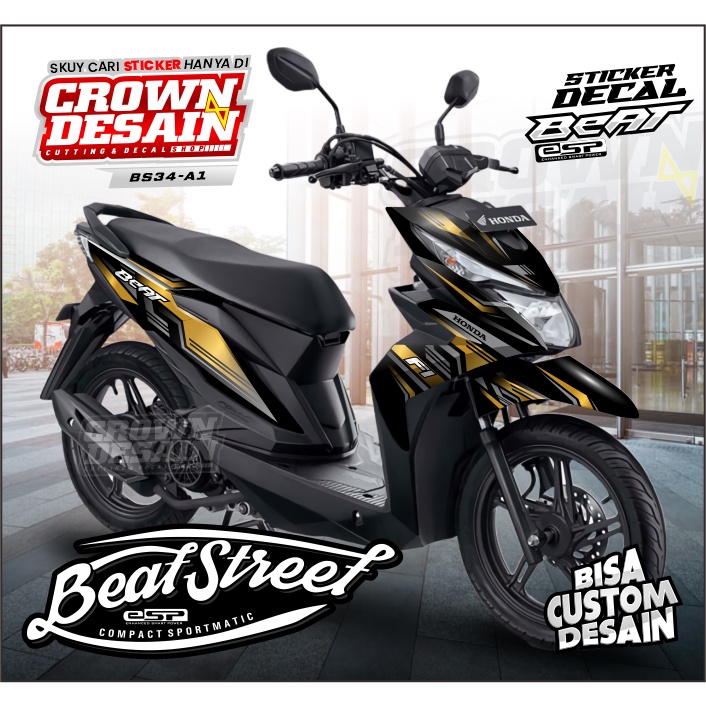 [READY] Decal Honda Beat Street Gold Edition Fullbody - Dekal Beat Street 2018-2019 Metalic Color Pr