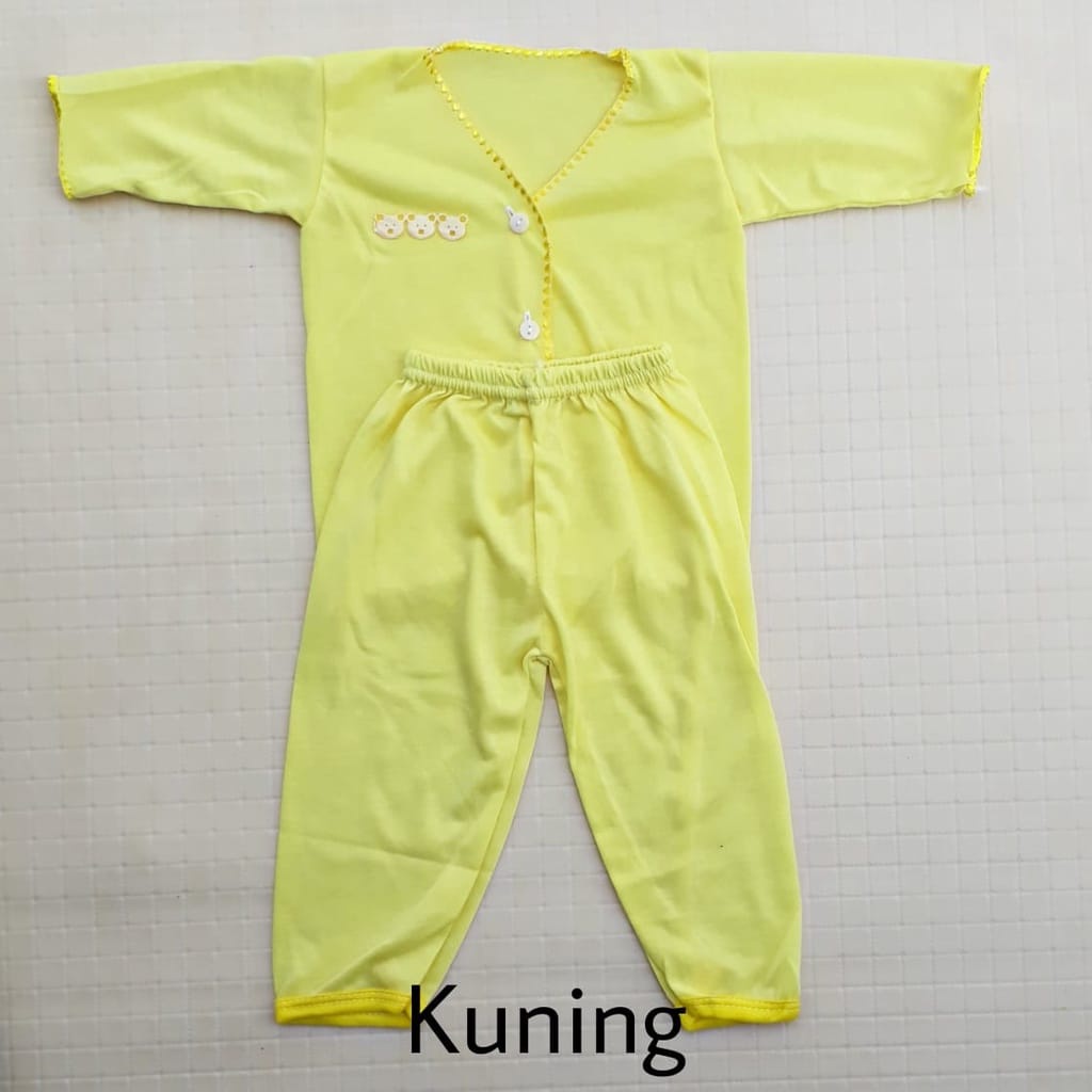 1 LUSIN Setelan bayi panjang POLOS harga grosir TERMURAH