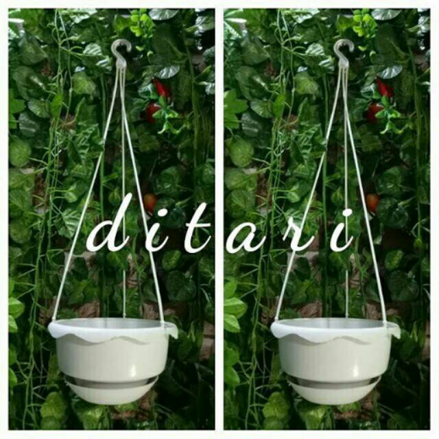 Pot gantung/ pot plastik/ pot bunga/ pot kembang/ pot mawar/ pot bunga rambat/ pot daun rambat / dek