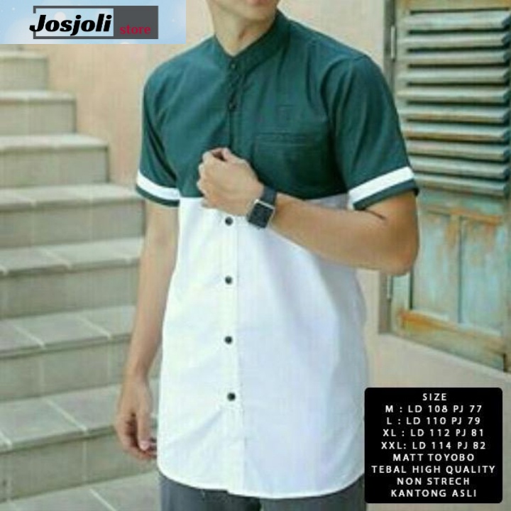 JOSJOLI_STORE/Baju KOKO ORATO/Pakaian Muslim Pria Dewasa/Baju Koko Pria/Size M,L,XL,XXL