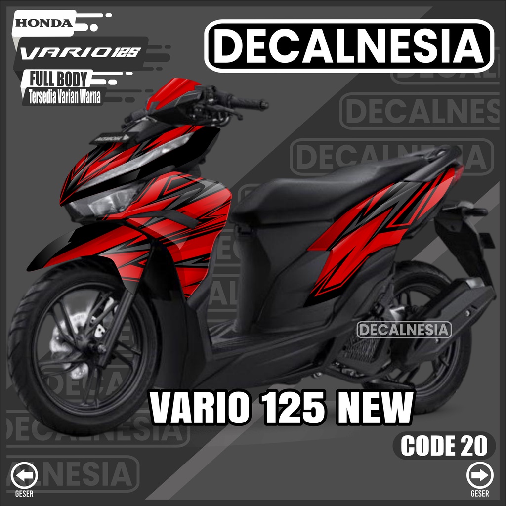 Decal Vario 125 New 2022 2023 Full Body Stiker Motor Honda CBS ISS SP Sticker Variasi Modifikasi Rac