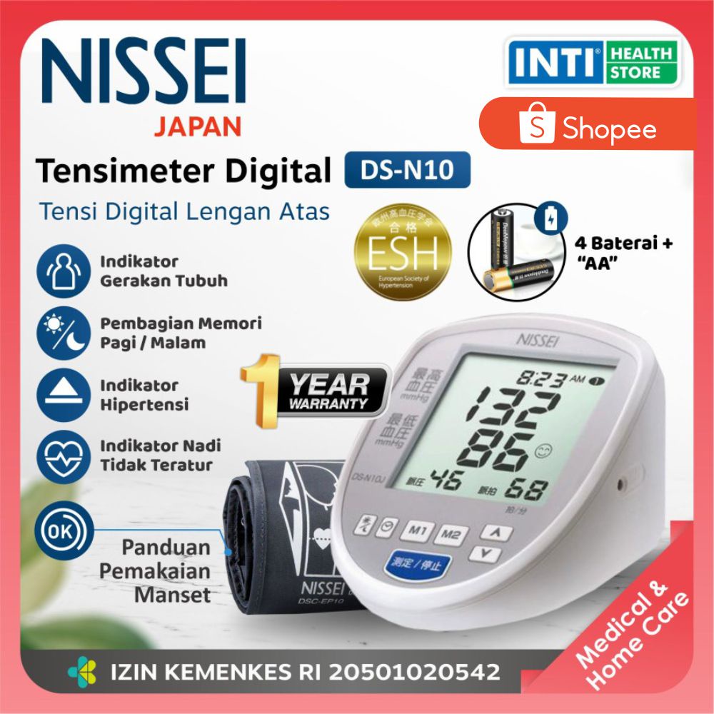 Nissei | Tensimeter Digital Nissei DS N10 | Blood Pressure Monitor