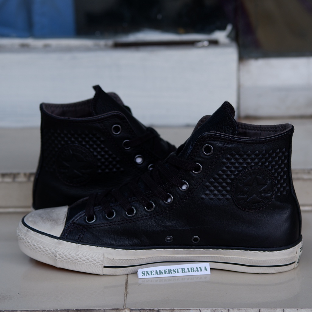 John Varvatos x  Converse Chuck Taylor Hi Embossed Studded