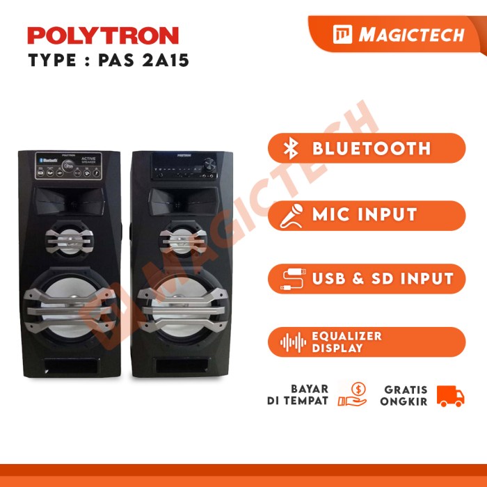 SPEAKER POLYTRON PAS2A15 / PAS 2A15 BLUETOOTH- ACTIVE SPEAKER