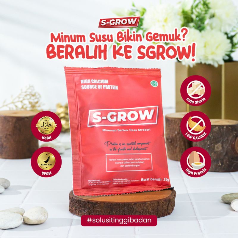 SGROW SUPLEMEN AMPUH PENINGGI BADAN 100% ORIGINAL.