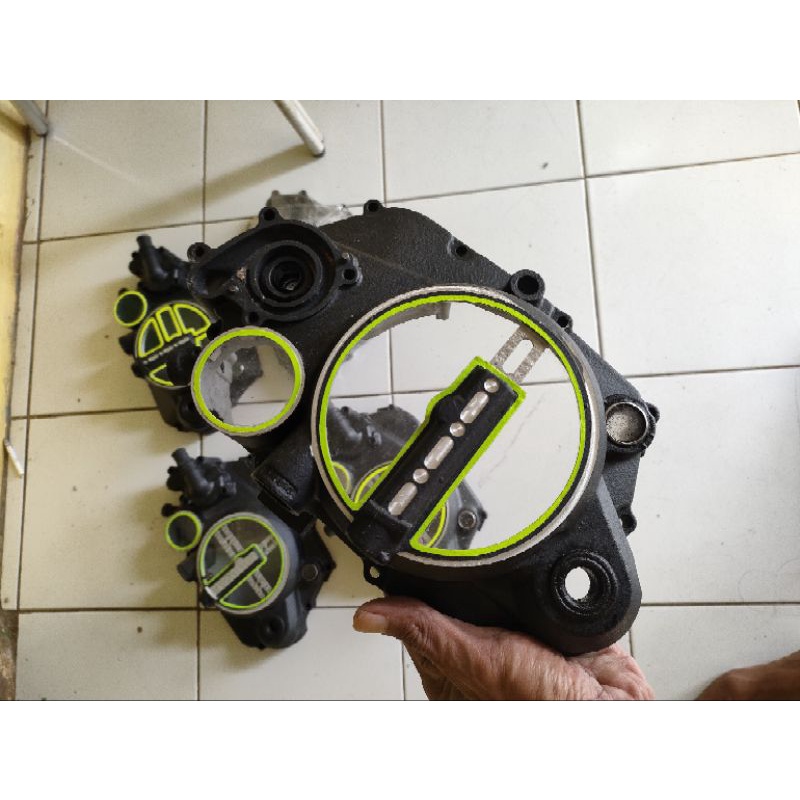 BAK KOPLING NINJA R RR TRANSPARAN AQUARIUM - BAK MESIN NINJA R RR CUSTOME