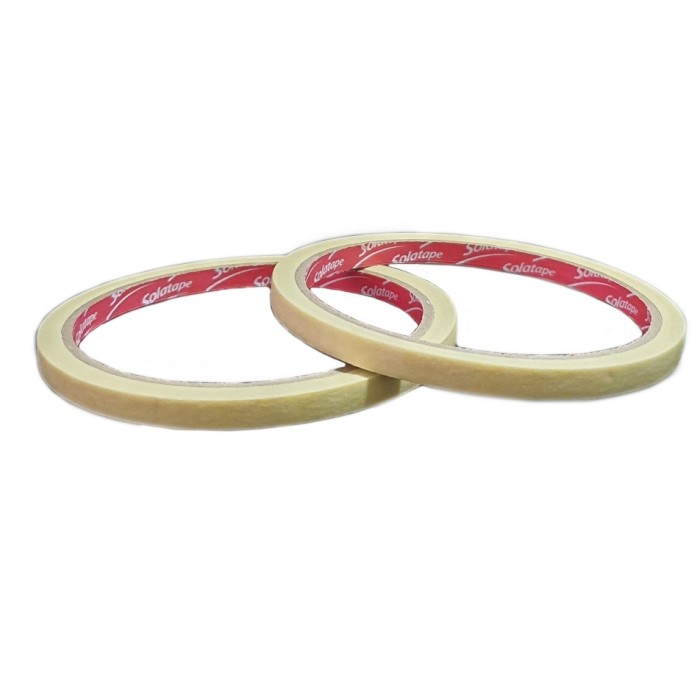 

<<<<<] Lakban kertas / masking tape / isolasi duco 1/4 inch 6mm x 12 meter
