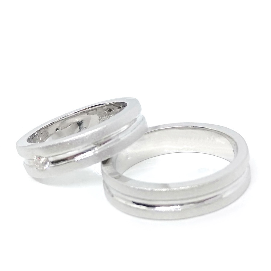Cincin Kawin Couple Perak Asli Gratis Ukir Nama A42