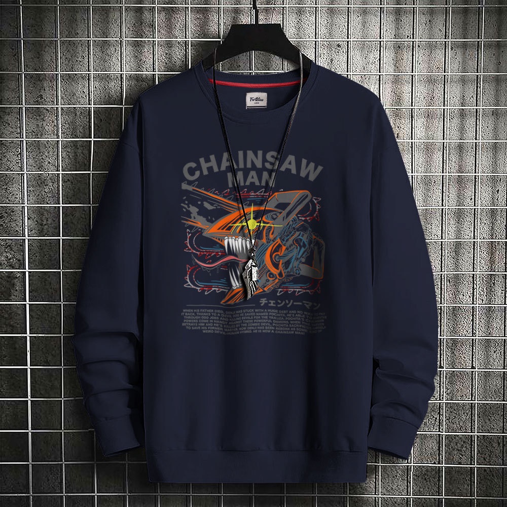 HipNop Sweater CHAINSAW FortKlas Sweater Premium Pria Lengan Panjang / Sweatshirt unisex / Crewneck Pria