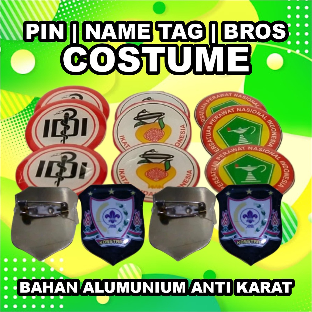 PIN | NAMETAG | BROS COSTUME