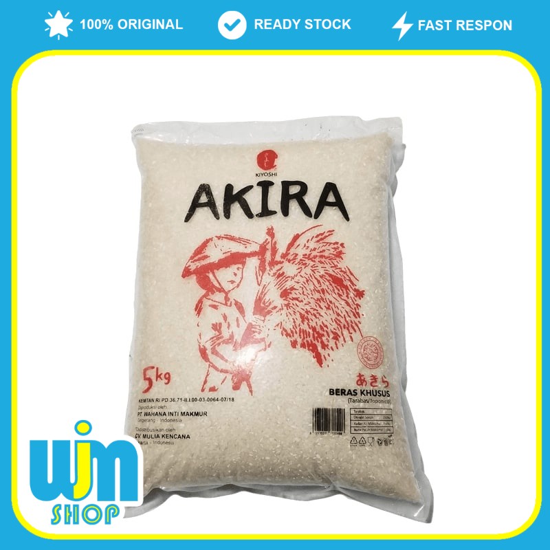 

Akira Red Rice 5kg Beras Sushi Jepang Pulen