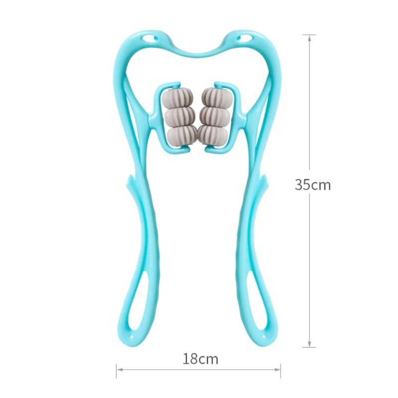 Macroupta Pemijat Leher Manual Alat Pijat Leher Multifungsi Manual Relaxing Neck Massager Therapy