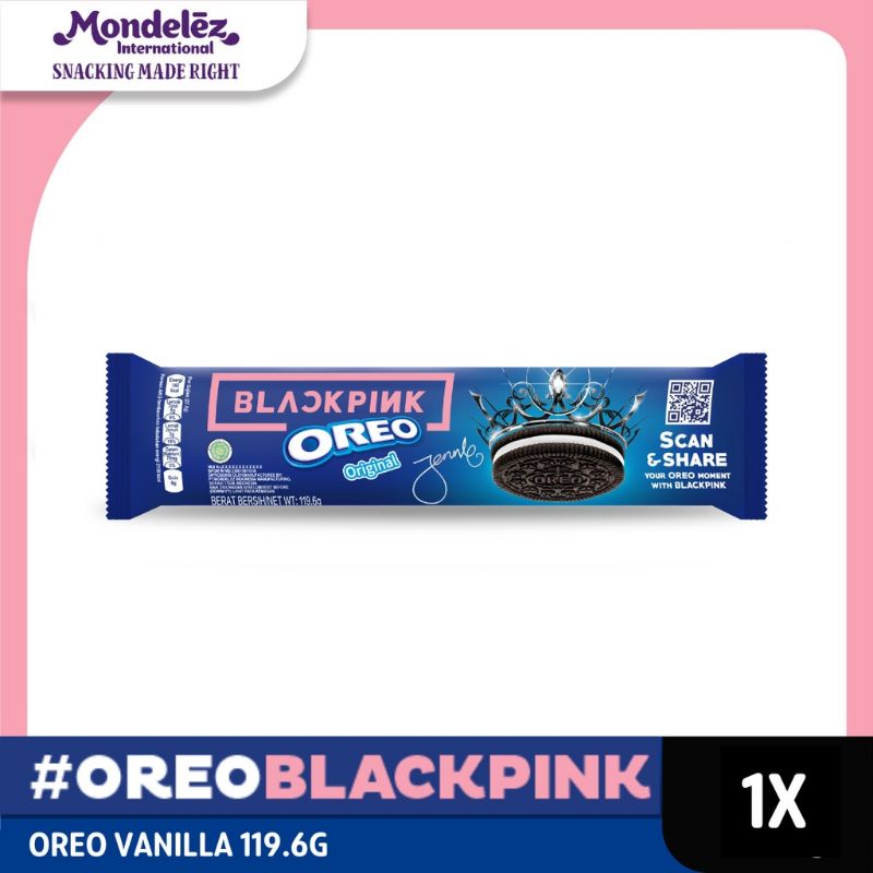 

Oreo Blackpink Vanilla Cream Original 119.5g [Lemited Edition]