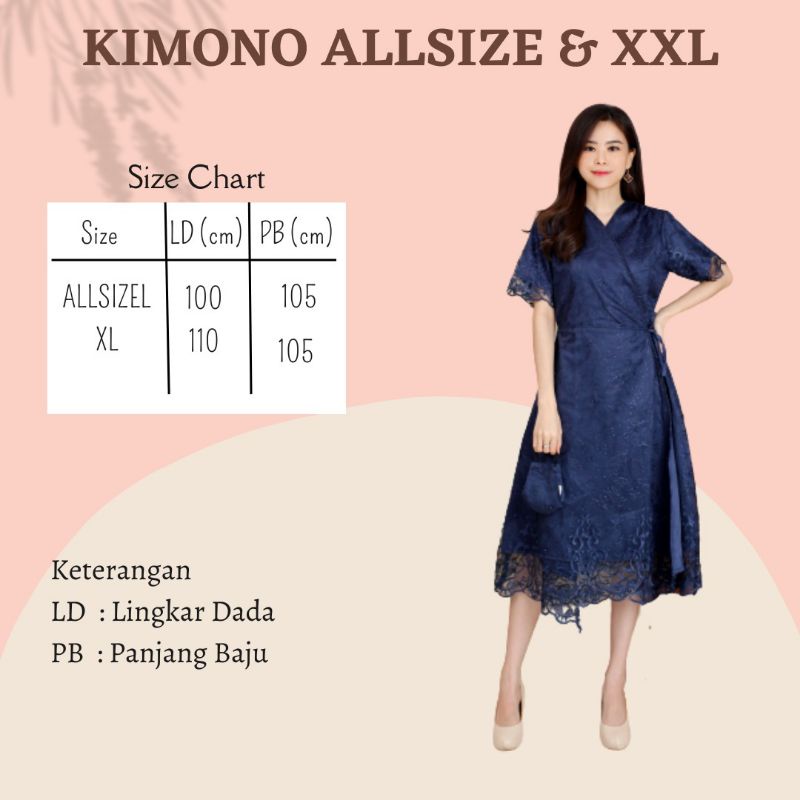 DRESS BRUKAT KIMONO CLEORA DRESS KONDANGAN MEWAH