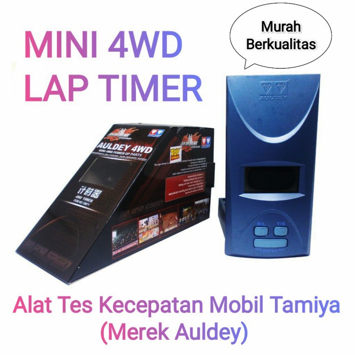 Vehicle Model Mini 4Wd Lap Timer Speed Test Tamiya Merk Auldey