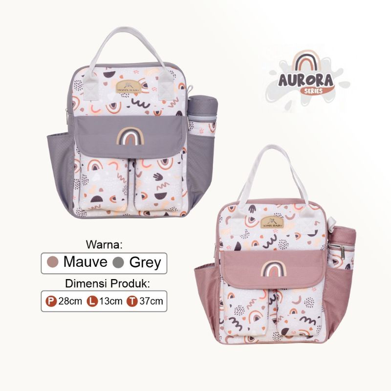 Mom's baby tas bayi kecil/medium/besar/ransel aurora series