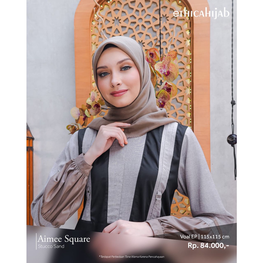 HIJAB AIMEE SQUARE STUCCO SAND