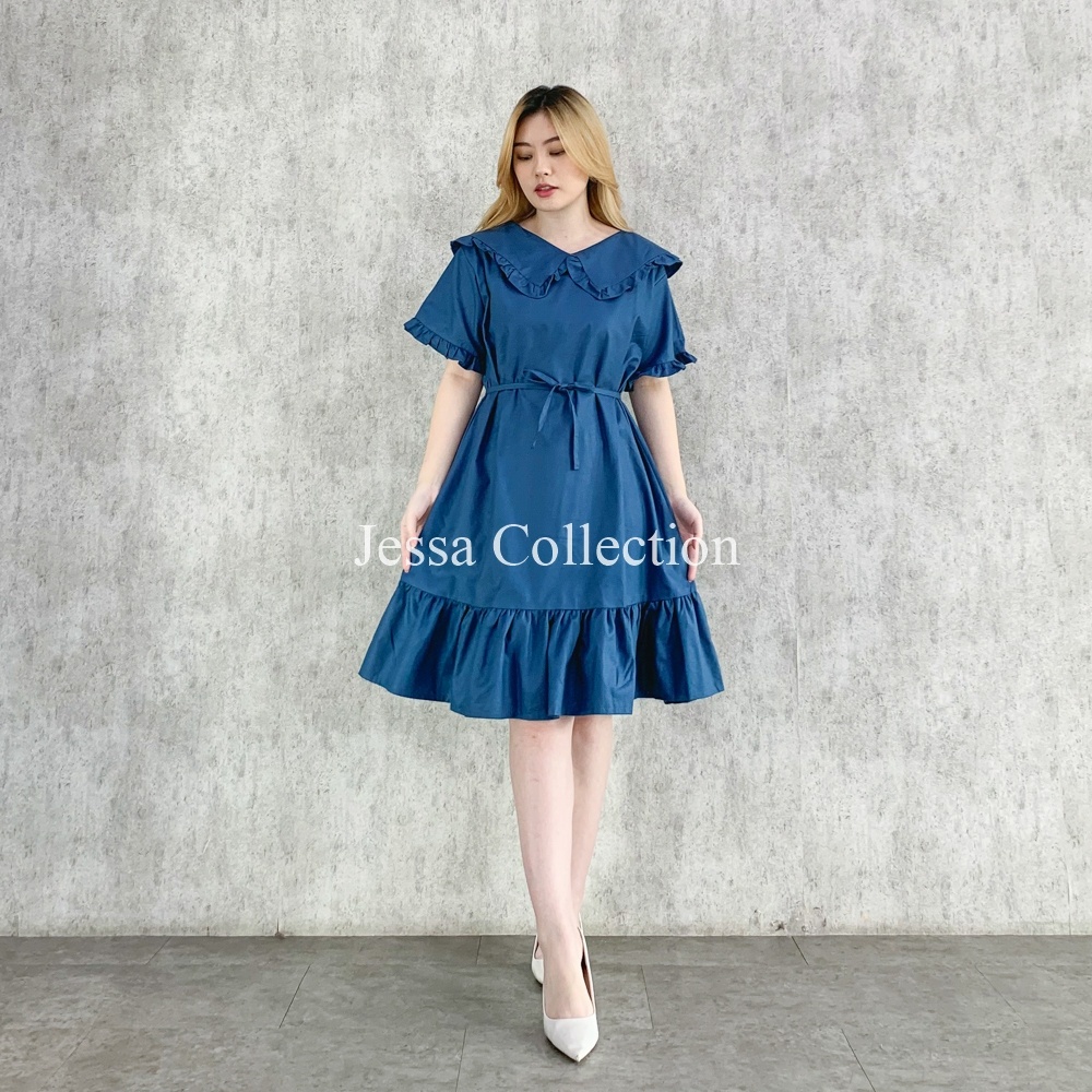 Premium Kalsia Collar Dress TH 458 COTTON