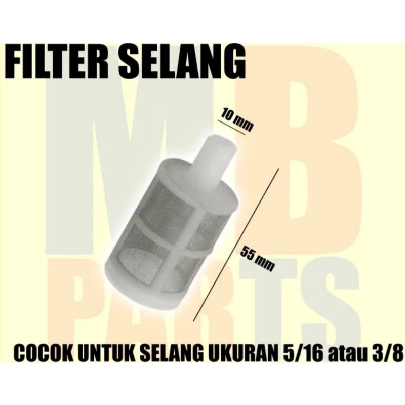 Saringan air  filter air Steam Dc putih