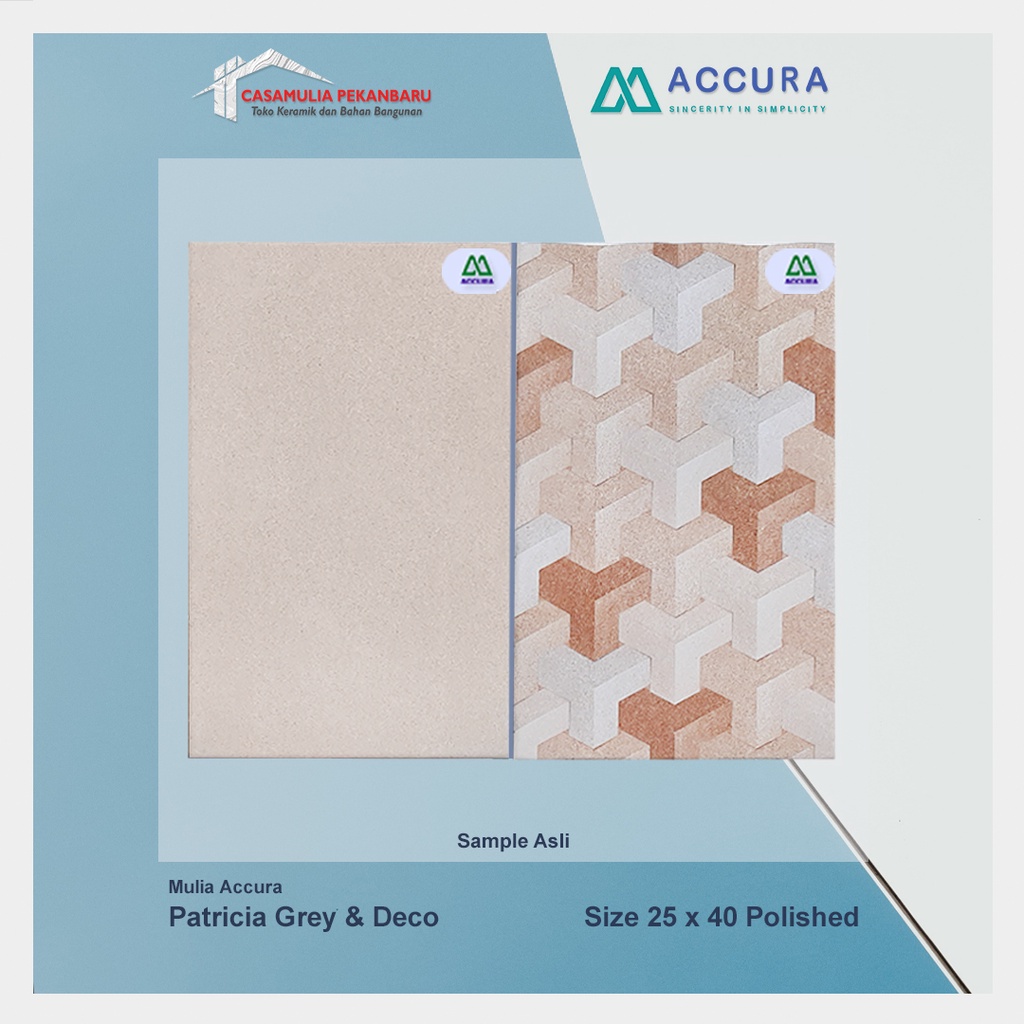 Keramik Dinding Kilat Mulia Accura 25x40 Pyramid Beige KW 1