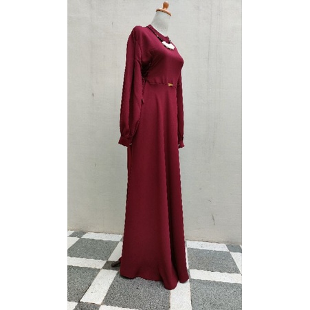 gamis Zahrani duyung poloss pola normal