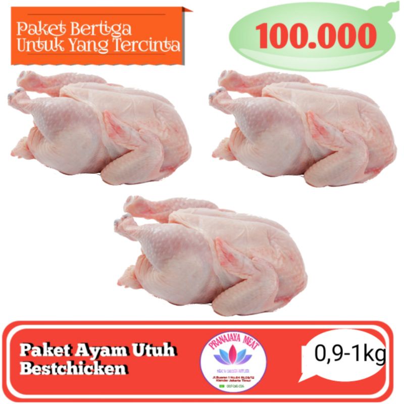 

(PROMO) PAKET AYAM UTUH 3 EKOR