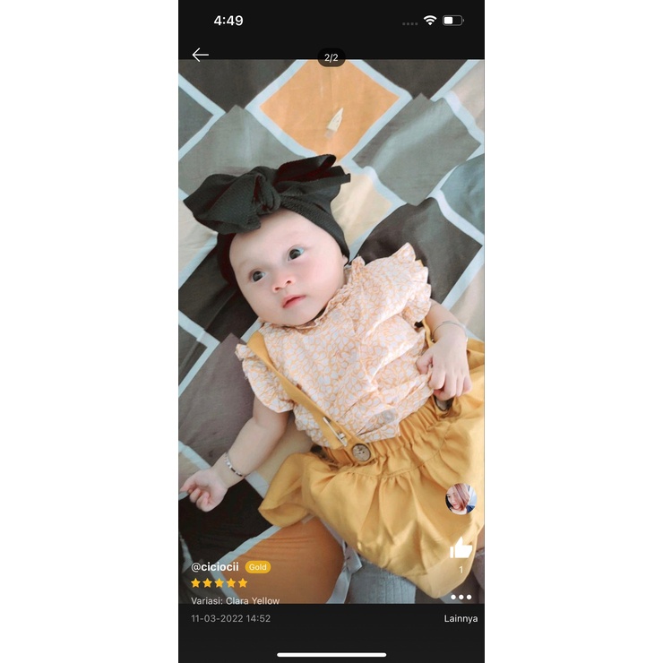 Baju Setelan Jumper Rok Bunga Bandana Sepatu Pergi Lucu Fashion Anak Bayi Perempuan Cewek Talitha / CLARA /AIKO / GIANNA / GEMPITA LOVE ASTER / AUDREY SIENA