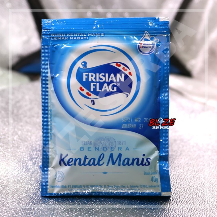 

Kental-Manis- Susu Kental Manis Bendera Sachet /Renteng -Manis-Kental