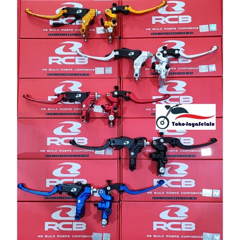 Master Rem RCB Radial S1 14MM Kanan ORIGINAL Handle kiri RCB S1 kopling matic bebek warna hitam silv