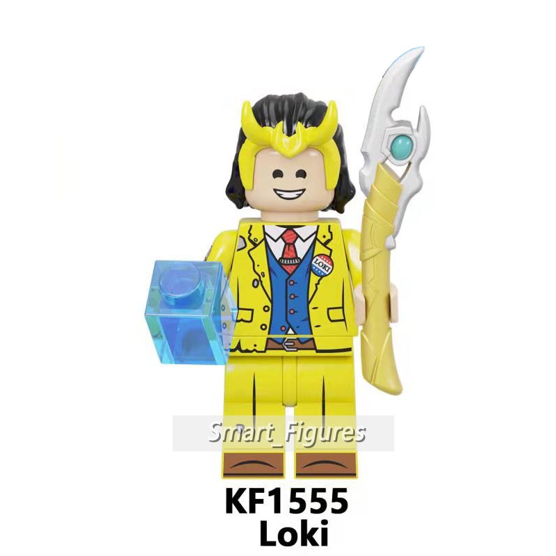 Loki Minifigures River Cruise God of Trickery Time Variance Kewenangan Marvel Tesseract Mainan Hadiah Angka Mini KF6141