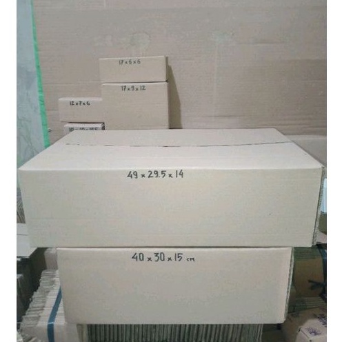 

kardus 49x29.5x14 tebal Double wall polos luar dalam