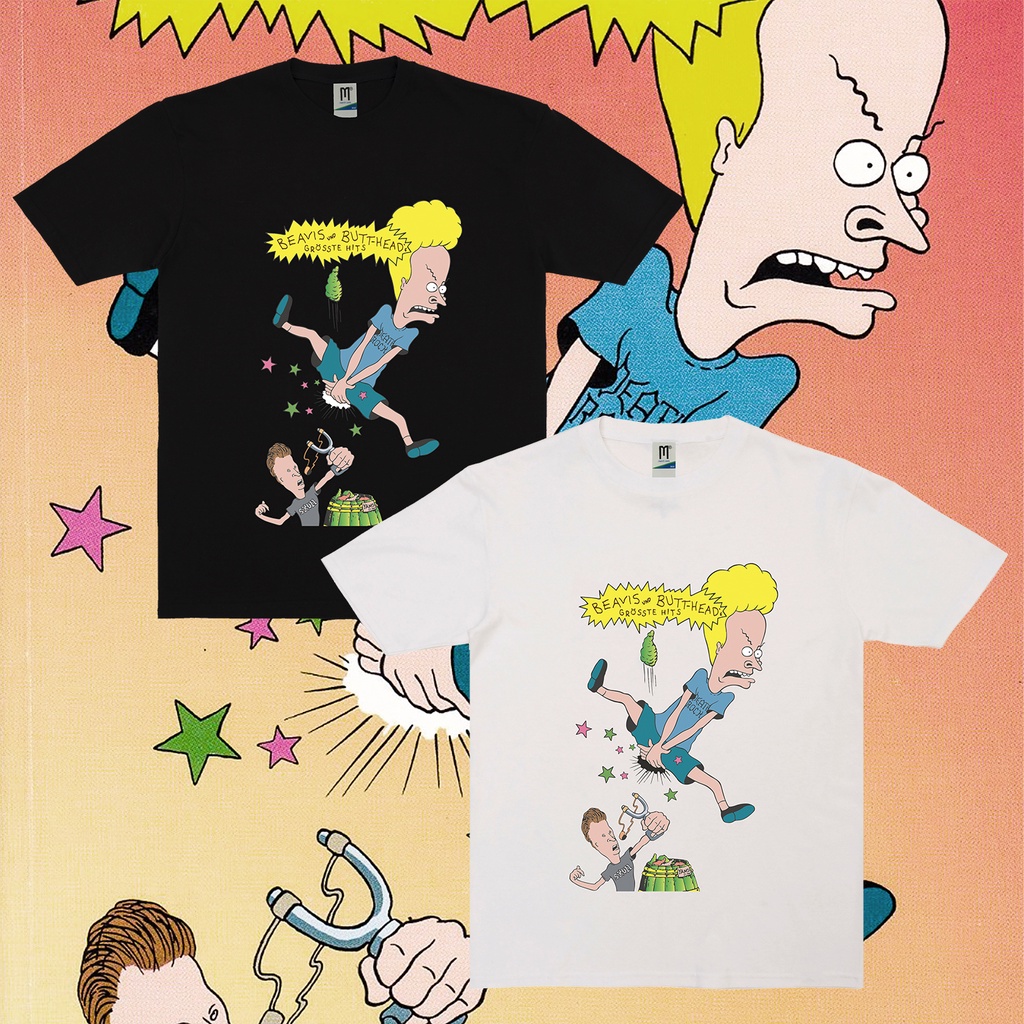 KAOS BEAVIS AND BUTTHEAD VINTAGE | T-SHIRT FILM BEAVIS AND BUTTHEAD | BEAVIS AND BUTTHEAD HITAM PUTI