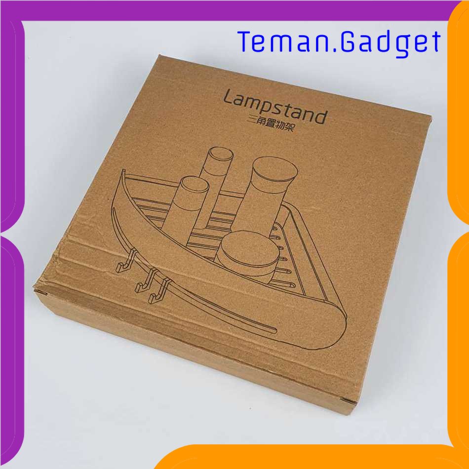 TG-RAK Lampstand Rak Gantungan Sudut Dinding Kamar Mandi - JXM-ZWJ0001