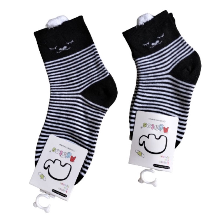 Kaos Kaki Anak 3D Motif Salur ' AGATOS ' untuk anak PAUD - TK