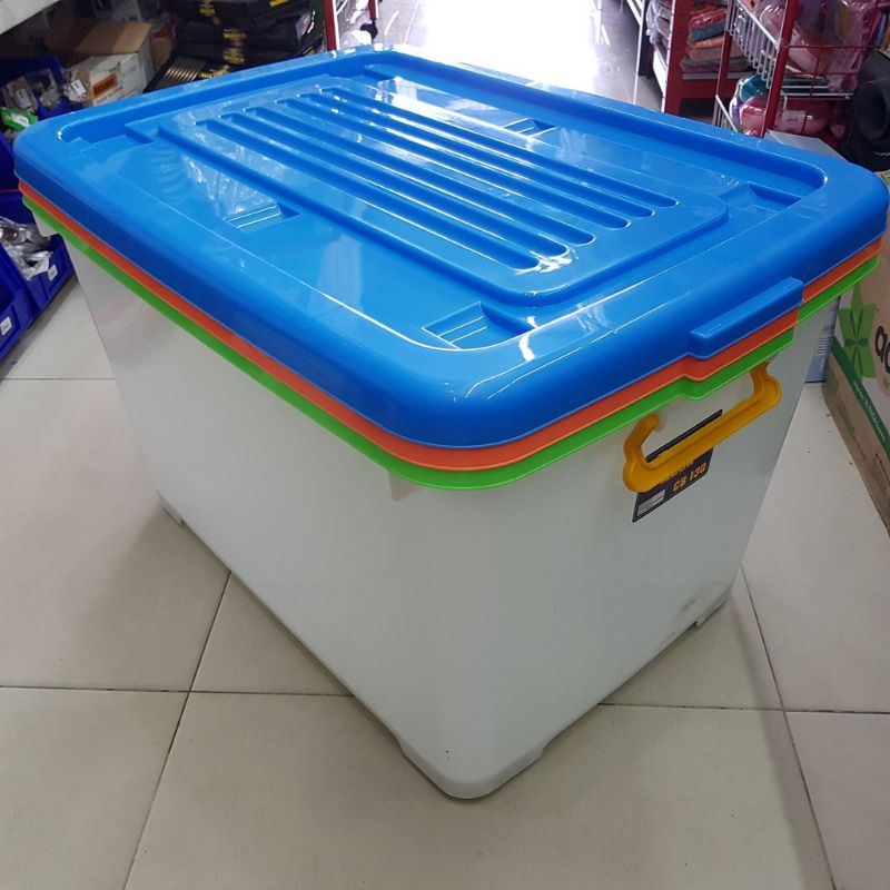 SHINPO Box Container MEGA Serbaguna 130 Liter Pakai Roda