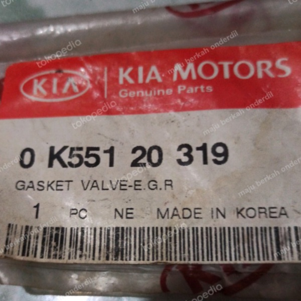 

Gasket valve egr 0k55120319 Limited