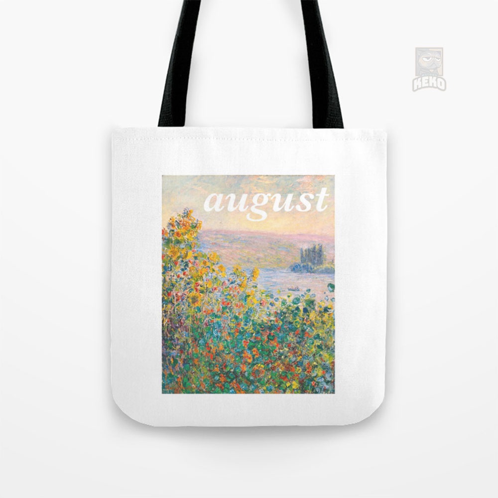 August Tayor Swift Monet Tote Bag Kanvas