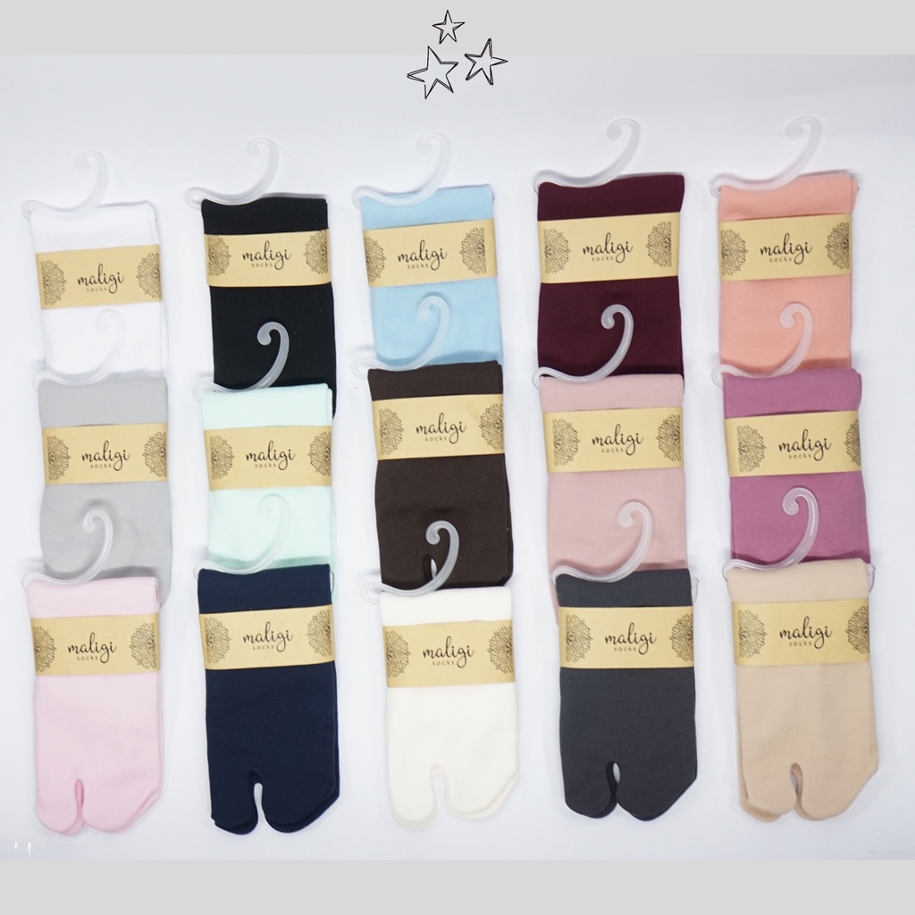 Kaos kaki Jempol pendek warna kulit Polos Original No Logo - MBK-01 (Atas Mata Kaki) 16 Warna - Maliigi