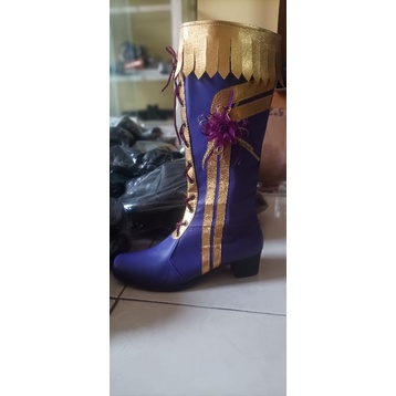 Sepatu Mayoret Variasi Bunga - Custom sepatu Mayoret Drumband