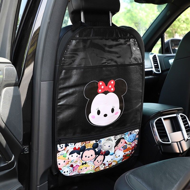 barang mobil anti kick back seat mickey minnie